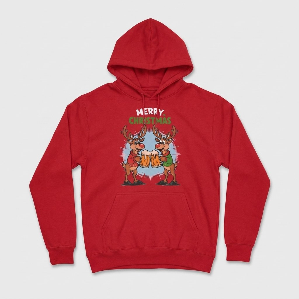 Camiseta navideña estampada